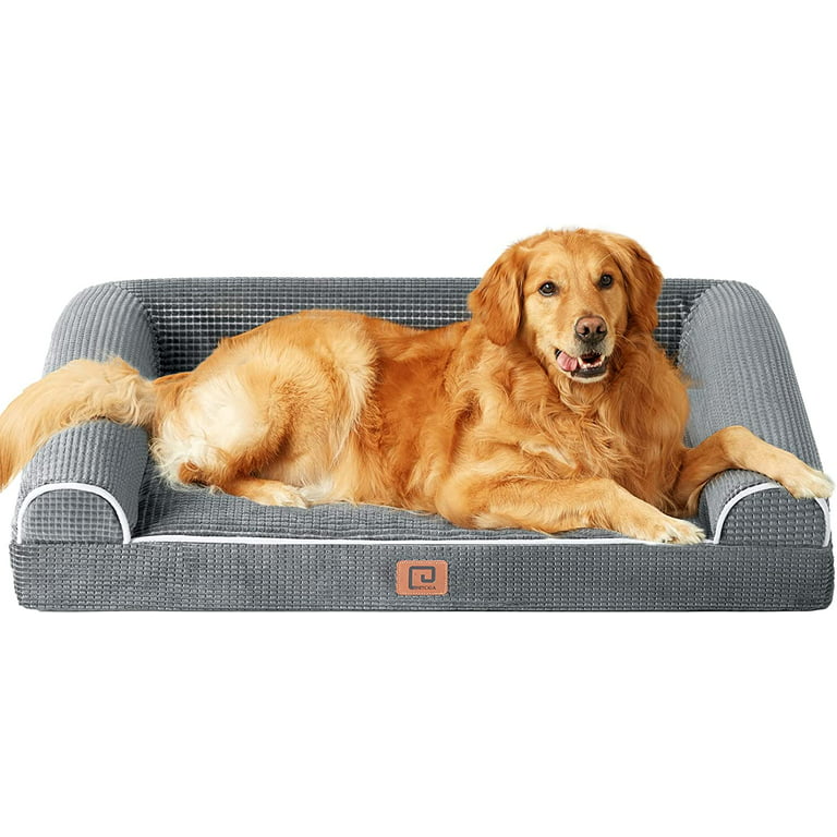 Euchirus Washable Extra Large Grey Dog Bed With Bolster GREY-XL - The Home  Depot