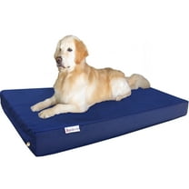 Dogbed4less Jumbo Orthopedic Memory Foam Pet Bed, Waterproof Nylon Cover, Blue