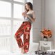 thumbnail image 5 of Balery Forest Mushrooms Pantalones de pijama para mujer, pijamas ultraligeros, pantalones de estar por casa-3X-Large, 5 of 6