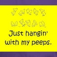 thumbnail image 3 of CafePress - Just Hangin' With My Peeps T Shirt - Men's Classic Graphic Cotton T-Shirt, 3 of 4