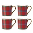 thumbnail image 3 of Lenox Holiday Red Tartan Mugs, Set of 4, 3 of 4