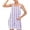 Purple Short Jumpsuit for Women_e, variant on HOOMEUMY Women's Shorts Rompers with Pockets Scoop Neck Rompers Adjustable Knot Straps Overalls Plaid Casual Sleeveless Bib Overall Shorts Jumpsuit Wide Leg Dressy Outfit Fashion Summer Shorts