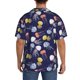 thumbnail image 3 of Fotbe Colorful Jellyfish Camisa Estampada de Manga Corta para Hombre, Casual de Verano, Estilo Playero, Sin Arrugas-X-Large, 3 of 5