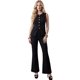 thumbnail image 1 of Conjunto Fashion 2 Piezas, Top Sin Mangas con Botones y Pantalón Ajustado con Corte Flare para Mujer, 1 of 5