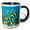 Black/White, variant on 3drose, Colourful Tropical Plants and Fish Design Personalized with a Female Name Barbara, 11oz Two-tone Green Mug