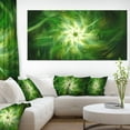 thumbnail image 1 of Feux d'Artifice Verts Fractals Rotatifs - Impression sur Toile Florale, 1 of 4