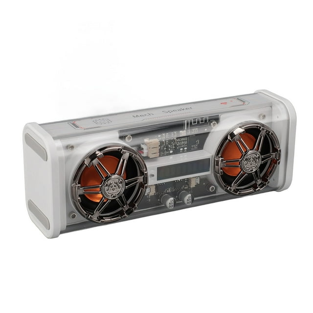 Portable BT Speaker, TT-033 Transparent Mecha V5.3 Speaker With Subwoofer, LED Colorful Lights, HiFi Stereo Sound Outdoor Speaker For Home Travel Party