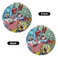 thumbnail image 2 of Zufioo SpongeBob SquarePants for Portable Pocket Makeup Mirror, Foldable Handheld Magnifying Beauty Mirror Suitable for Wallet Handbag for Women-Round Shape, 2 of 9
