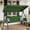 Green, variant on YIKEMA Steel 3-Seat Canopy Porch Swing with Stand, Extra Pillows and Cup Holders, Blue