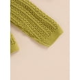 thumbnail image 6 of Suealasg Toddler Baby Girls Knit Cardigan 3M 6M 1T 2T 3T Air-conditioning Shirt Sunscreen Knitted Thin Jacket Long Sleeve Round Neck Solid Color Outwear, 6 of 9