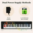 thumbnail image 5 of Resenkos 61-Key Foldable Full-Size Electronic Keyboard with MIDI & Split Function - Black, 5 of 8
