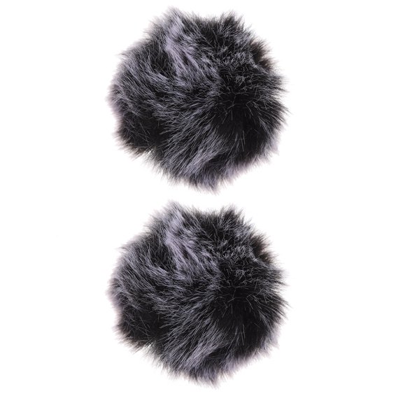 2 Pcs Mic Covers for Small Microphone Windscreen Foam Dead Cat
