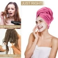 thumbnail image 4 of Microfiber Drying Towels 2 Pack Super Absorbent Quick Drying Magic Bandanas for Dry Long Hair Soft, 4 of 5