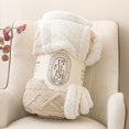 thumbnail image 4 of Mantas gruesas de lana de doble cara para la cama, mantas de invierno cálidas a cuadros para la sala de estar, fundas de lana de Cachemira de cordero suave para el hogar, 4 of 4