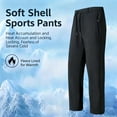 thumbnail image 4 of Kalauyu Men Sweatpants Sherpa Fleece Lined Sweatpants Winter Thermal Active Outdoor Sports Track Jogger Pants, 4 of 9