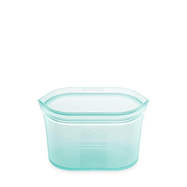 Bolsas de almacenamiento de alimentos con cierre en la parte superior para platos pequeños, de silicona, color verde azulado, fabricadas