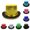 199#Pink, variant on Pork Pie Hat Top Hat hat Magician Top Hat Bowler Top Hat Hat Magician Performed Hat Green One Size
