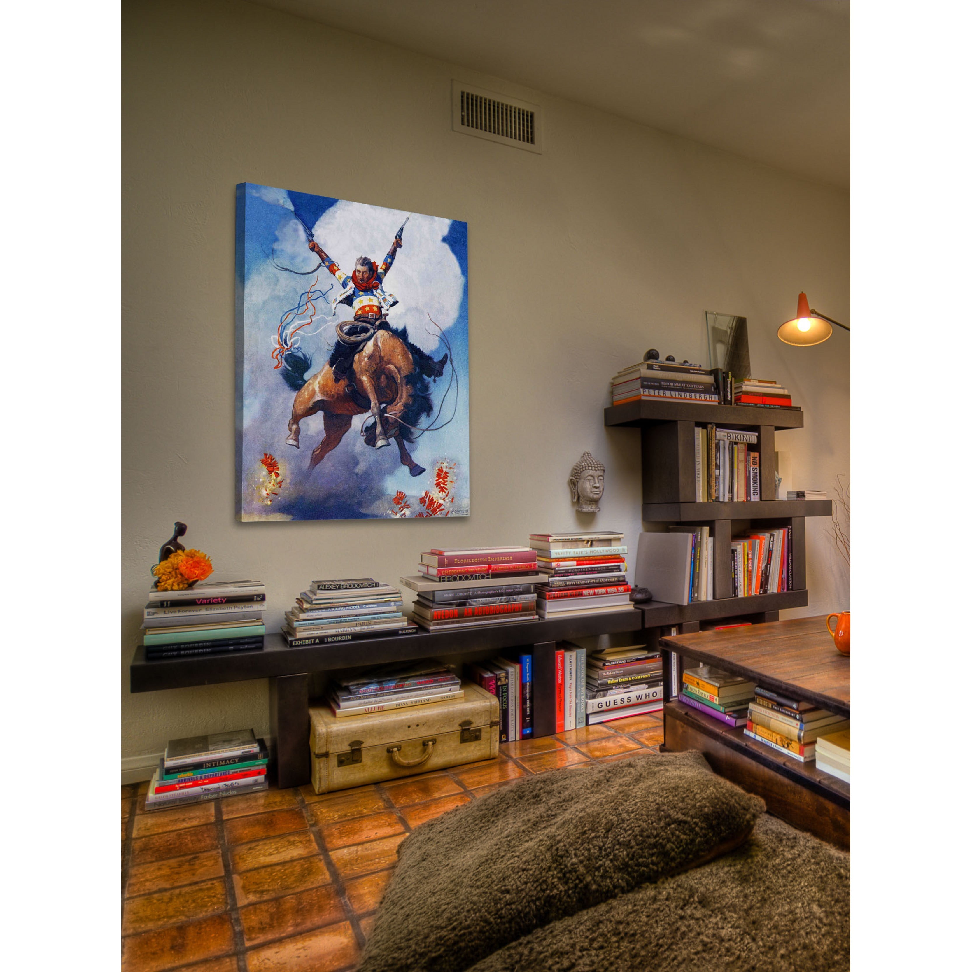 Marmont Hill Guns A Blazing by N.C. Wyeth Painting Print on Canvas