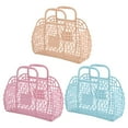 thumbnail image 5 of Wovilon Bathroom Hollowed Out Wash Storage Basket Bath Basket Plastic Bath Basket Foldable Mesh Hand Basket Bath Basket (24X21X9.5Cm), 5 of 6