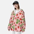 thumbnail image 3 of Lsque Strawberries UPF 50+ Lightweight Sun Protection Men's Women's Long Sleeve Shirt, Hoodie Performance -Medium, 3 of 9