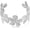 Silver Flower, variant on Chunky Gold Cuff Bracelets for Women Vintage Gold Flower Butterfly Bracelet Trendy Boho Wide Open Cuff Bangles Matte Statement Bracelet