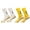 White+yellow, variant on 2 Pairs Anti-slip Sport Socks Non-slip Rubber Grip for Football, Rugby, Basketball, Running, Yoga - White+yellow