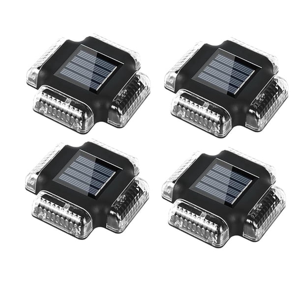 Paquete de 4 Luces Solares para Cubierta de Piscina, Luces de Piso Laterales para Piscina, Accesorios para Piscinas Exteriores Sobre el Suelo y Enterradas