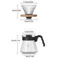 thumbnail image 3 of Guardoinrt Wide Applications Glass Pot Heat Resistant Large Capacity Easy To Clean Hand Brew Espressos Kettle Filter, 3 of 6