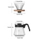 thumbnail image 3 of Inteprter Olla Moka con filtro de vidrio para café expreso manual, resistente al calor, gran capacidad, fácil de limpiar, ancho Mostrada Olla de 600ML, 3 of 6