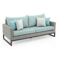 thumbnail image 7 of RST Brands Milo Aluminum Modern Outdoor Gray 78-Inch Sofa - Spa Blue, 7 of 7