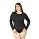 thumbnail image 1 of Body basico de manga larga Roman Fashion /Tallas Extras, 11905 (Negro) negro 40, 1 of 6
