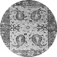 thumbnail image 1 of Ahgly Company Indoor Round Abstract Gray Contemporary Area Rugs, 8' Round, 1 of 1