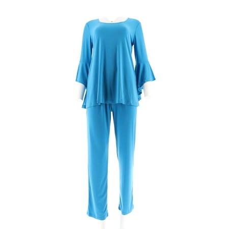 Purple Slinky - Slinky® Brand 3/4 Bell-Slv Tunic Basic Pant Set 542-893