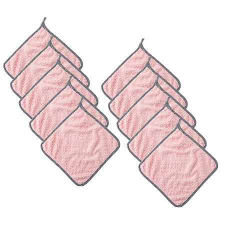 

Mnjin 10pc Non-stick Oil Hand Towel Rags Can Be Hung Rags Kitchen Rags Lazy Rags Pink