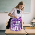 thumbnail image 4 of Miaoju Clear Backpack, Heavy Duty Transparent Backpack with Reinforced Straps, See Through Multiple Pockets Large Capacity Bookbag for Concert Sport Event Work Travel Festival, 4 of 6