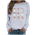 thumbnail image 1 of WEAIXIMIUNG Sweat-Shirt de Maternité et Shorts Mode Décontractée Imprimé Manches Longues Hoodie Top, 1 of 3