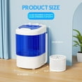 thumbnail image 2 of SOLAURA Portable Mini Washing Machine, 6.6 lb Single Tub Washer & Dryer, 2-in-1 Washer Machine with Drain Pump for Home, Apartment, RV, Dorm & Outdoor, 2 of 7