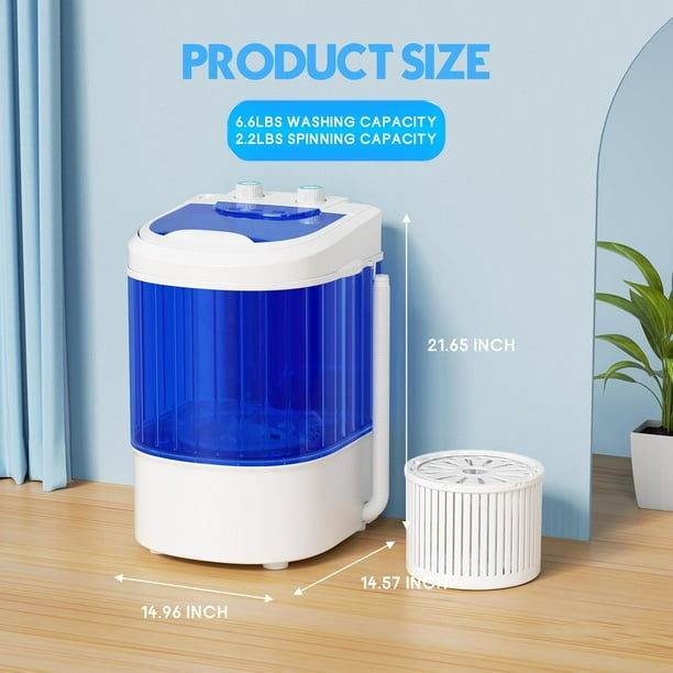 SUNCROWN Portable Washing Machine with Longer Hose, Twin Tub