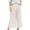 Beige #815, variant on Bovemsi Women's Casual Pants Womens Culottes Cotton Wide Leg Palazzo Elastic Waist Capri Trousers With Pockets Beach Trousers