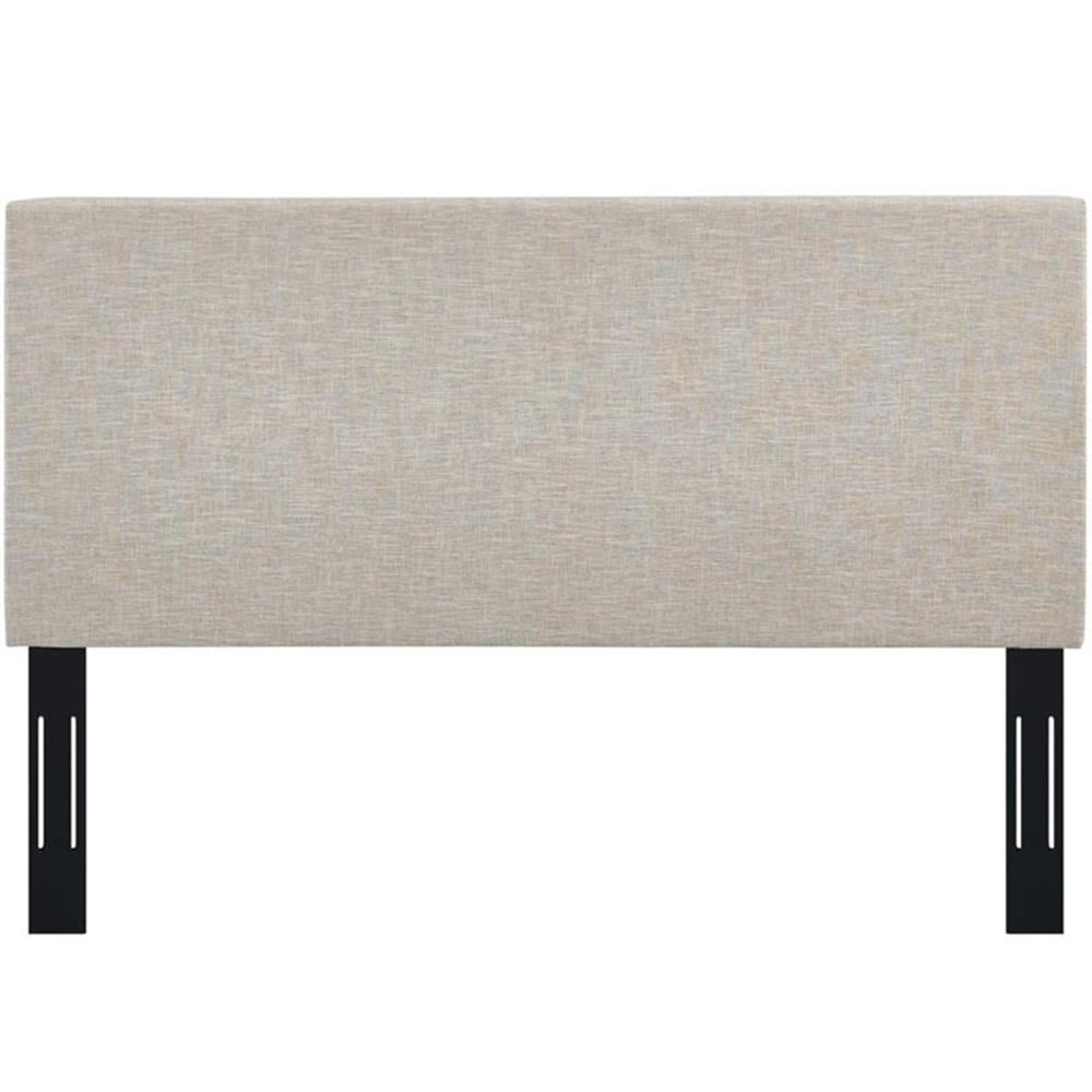 Pemberley Row Upholstered Beige Headboard Rectangular Adjustable Full/Queen 54" Unassembled