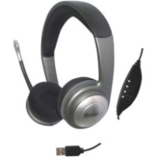 SYBA Multimedia Connectland Headset - Stereo - USB, Mini-phone - Wired - 32 Ohm - 20 Hz - 20 kHz - Over-the-head - Binaural - Ear-cup