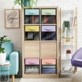 thumbnail image 6 of Sorbus 11 Inch Collapsible Fabric Storage Bin with Clear Window, Pastel Orange, 6 of 6