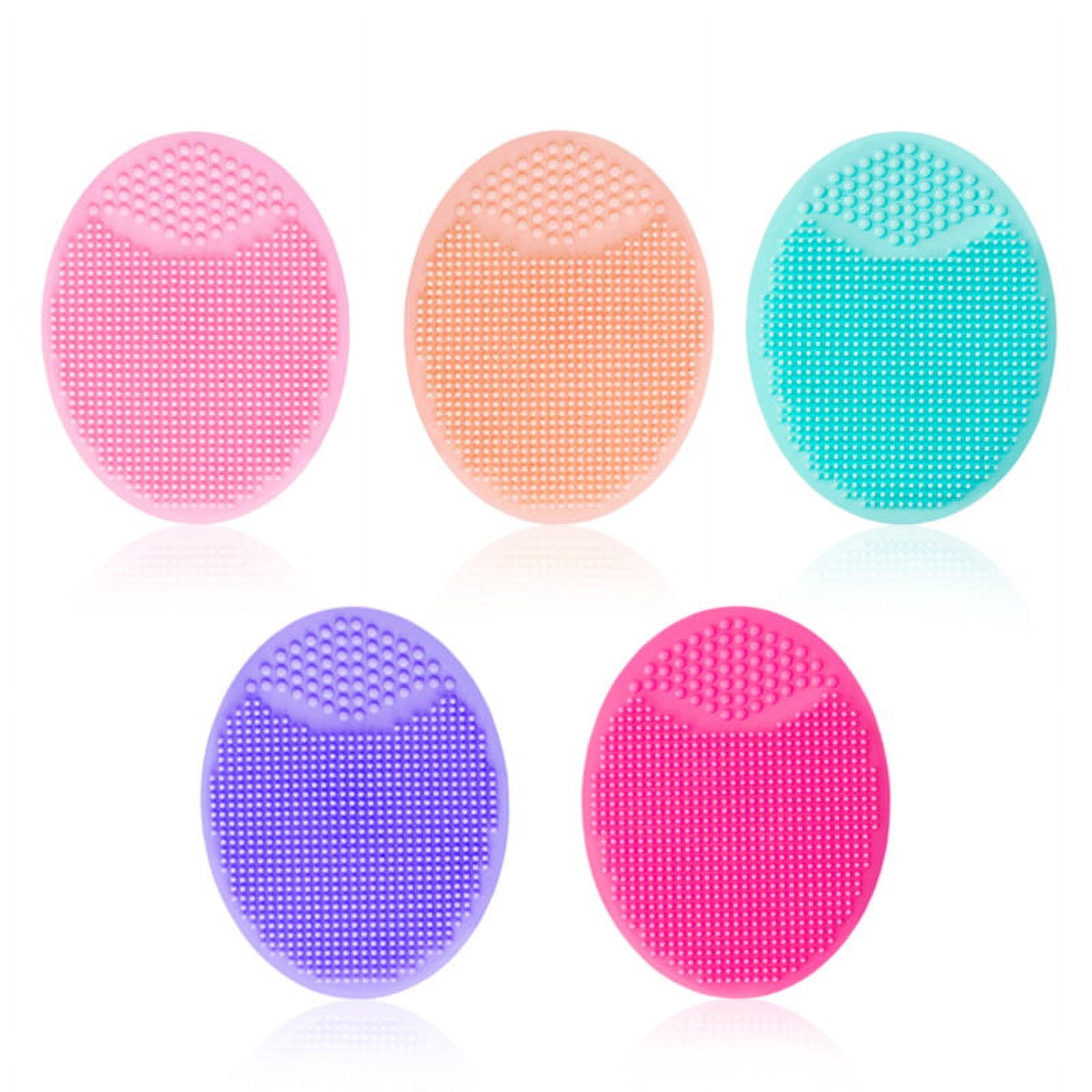 Soft Silicone Cleansing Brush Pore Blackhead Exfoliating Scrub For All Kinds Of Skin In Five Color Combo Set