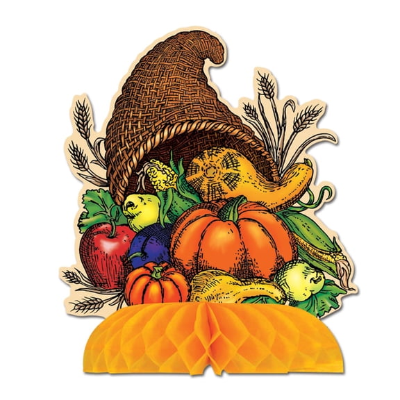 12 Pack Beistle Thanksgiving Cornucopia Centerpiece