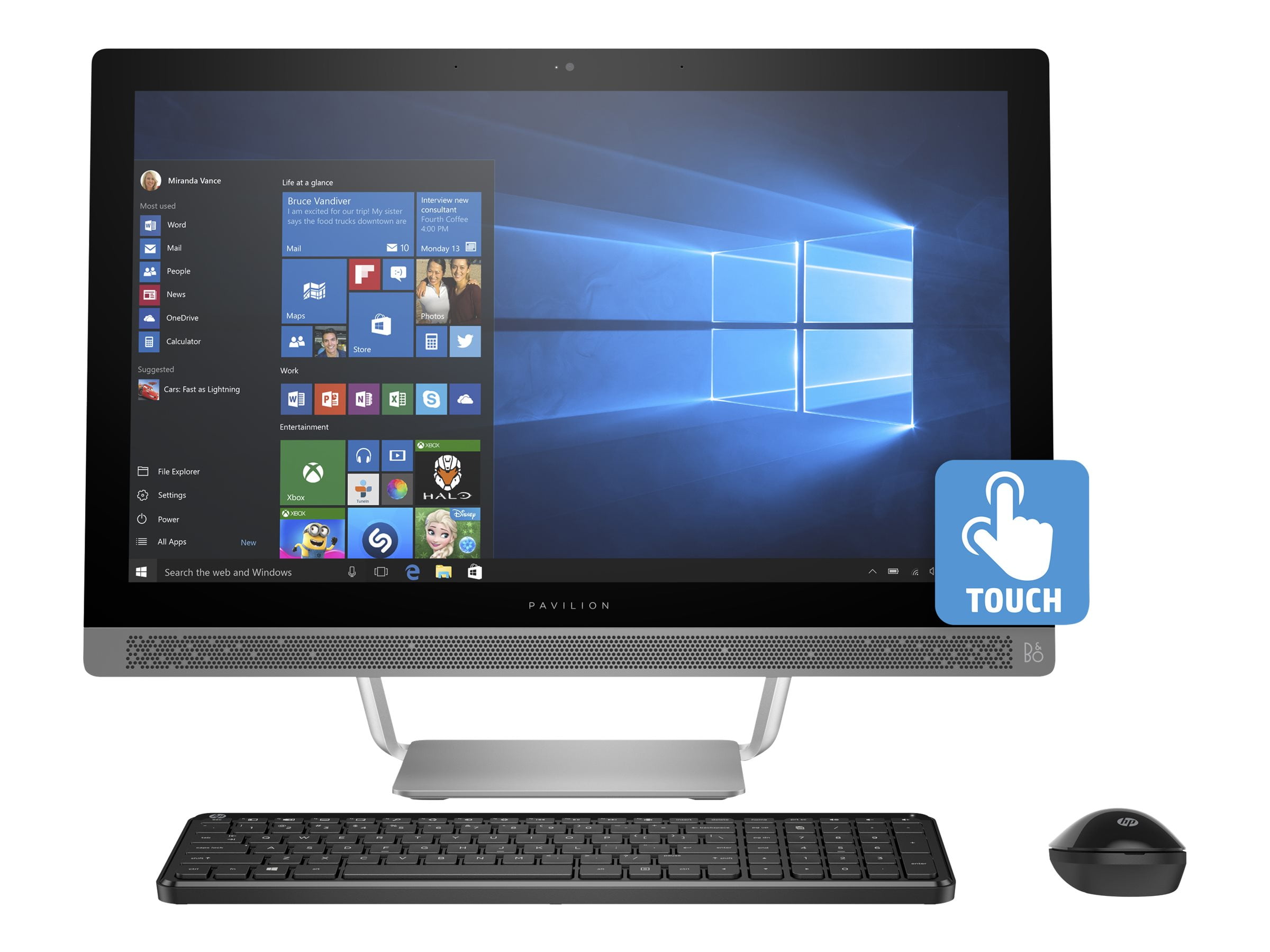 HP Pavilion All-in-One 24 　6DU74AA-AABB HP Pavilion 24 x026 All In One PC 23.8 Touch Screen 7th Gen
