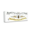 thumbnail image 3 of Stupell Industries When The Flower Blooms Honey Bee Banner Quote Graphic Art Gallery Wrapped Canvas Print Wall Art, Design by Deb Strain, 3 of 7