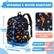 thumbnail image 2 of Mochila VASCHY Dinosaur para niños pequeños, resistente al agua, negra, 2 of 7