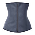 thumbnail image 4 of Kiwi-Rata Women 4 Hook & Zip Latex Waist Cincher Body Shaper Corset, 4 of 5
