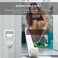 thumbnail image 3 of MERRYHAPY 4-Pack White Plastic Retractable Rollers for Paper Boxes, and Easy to Use for General Applications, 3 of 8