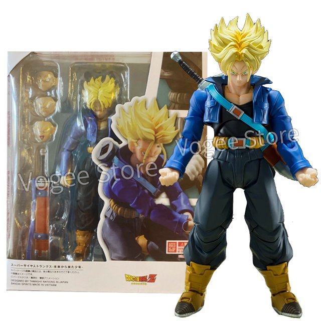Figuras de Acción de Dragon Ball Trunks WANGXIAOYU Modelo de Colección SHF